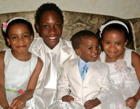 Four beautiful children of Gabrielle Esther Nnomo Mballa and Rigobert Song.